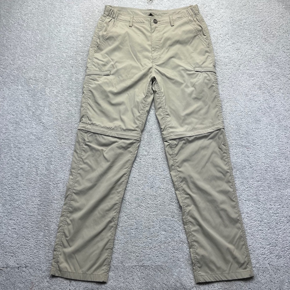 Free Soldier Pants Mens Size 32 Tan Khaki Convertible Cargo Hiking‎ Zip Off